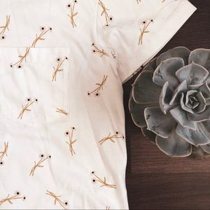 Madewell Easy Crop Tee in Daisy